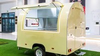 ORAT Food Truck, chariot de restauration mobile, remorque alimentaire, camion de crème glacée, café, snacks, limonade, boulangerie, bar mobile en acier inoxydable, bière