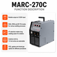 Poste à souder multifonction 220V MIG MAG MMA Lift TIG, machine à souder 0,8-1,2 mm, équipement de soudage à gaz CO2 ou sans gaz