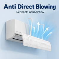 Déflecteur d'air réglable pour climatiseur, anti-courant direct, pour climatiseur split, maison, chambre