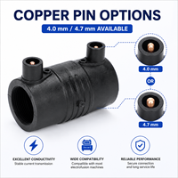 Raccords électrofusion HDPE 32 mm SDR7.4 PN25, coupleur PE, raccord électrofusion en plastique, accouplement rapide