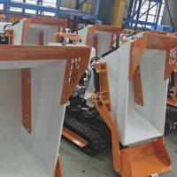Mini-dumper sur chenilles vendu directement par les fabricants, fabriqué en Chine pour les chantiers de construction