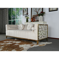 Ensemble de canapés Chesterfield en tissu capitonné de style américain moderne, super confortable, meubles pour la maison, pour les salons d'appartements et de villas