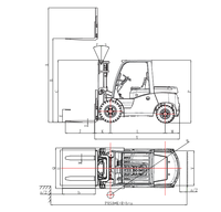 Chariot élévateur tout-terrain YCMG 3 tonnes 4x4 avec moteur diesel, mât simple/double/triple, pour la construction et l'agriculture, certifié CE ISO