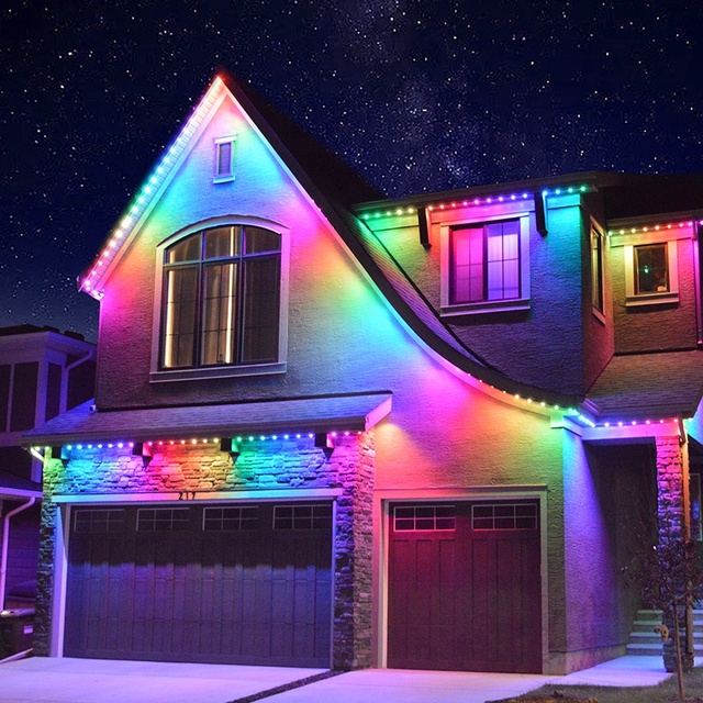 Pixel Led Ws2811 Soffit Lighting Led Light Home 12v 24v Rgbic Led Permanent Outdoor Lights