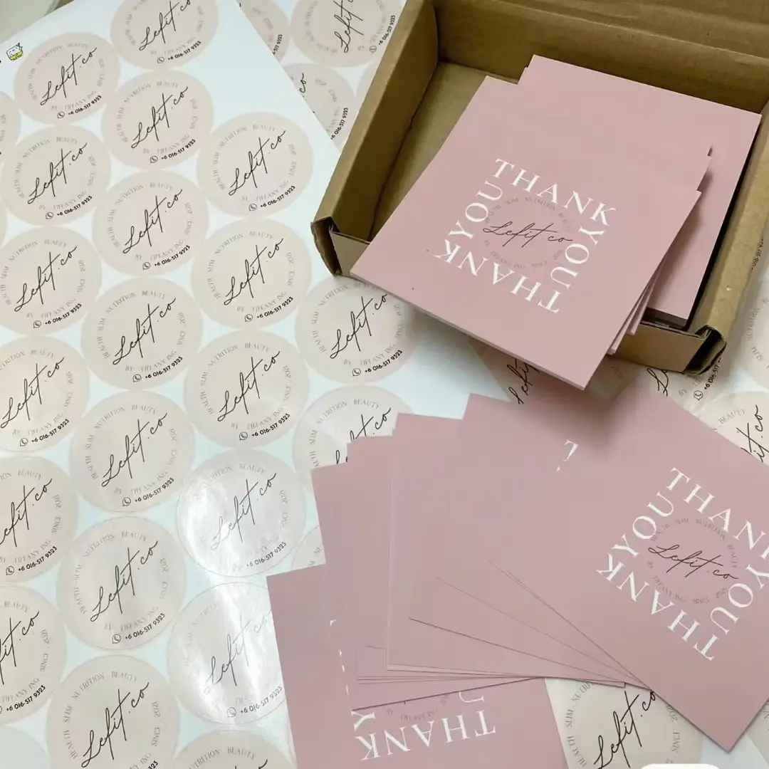 Tarjeta de felicitación para pequeñas empresas, logotipo personalizado, tarjeta de papel personalizada, regalo personalizado, tarjeta de agradecimiento