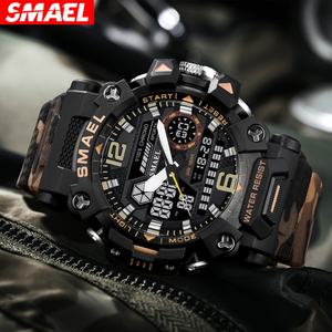 Montre de sport de luxe pour homme, étanche, affichage numérique LED double, chronomètres, Relogio Masculino SMAEL 8072MC, montre-bracelet de sport - Product Image 3