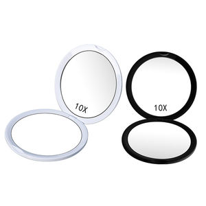 Offre Spéciale Petite Taille De Poche Forme Ronde <span class=keywords><strong>Double</strong></span> Face Miroir Avec Plat 10X GROSSISSANT Make Up Miroir Pliable Facilement Prendre - Product Image 5