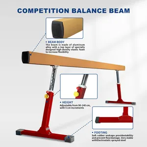 Gaofei Club Series Athletic Adjustable Balance Beam Oympics Balance Beam Gymnastics Professional Training Beam