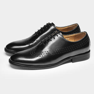 Summer New Style Men's Formal Shoes, Breathable <b>Top</b>-grain Leather Shoes, Men's Casual leather Dress Shoes& Oxfords - Product Image 2