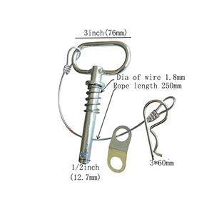 Broches et clips de remorque robustes 1/2 x 3 avec ressorts pour le remorquage et les connexions de <span class=keywords><strong>crochet</strong></span> et <span class=keywords><strong>d</strong></span>'essieu, fabriqués en Chine - Product Image 2