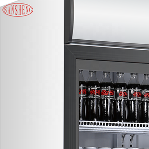 Refrigerador de Doble Puerta, Vitrina Vertical, Refrigerador Inteligente para Bebidas Frías para Supermercados, Hogares y Hoteles, Plástico, Modelo US Vertical - Product Image 3