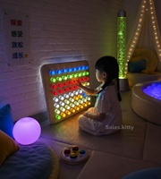 Équipement de thérapie pour l'autisme : Piquets lumineux LED colorés, barres de jeu pour salle sensorielle, piquets muraux, panneau lumineux sensoriel pour jouets sensoriels