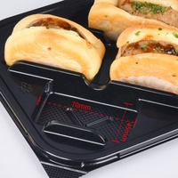 empilable jetable personnalisé pâtisserie snack pain tartes to go transporteur gâteaux boîte en plastique avec couvercle