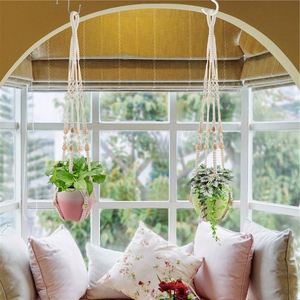 Cintres décoratifs bohèmes pour plantes Panier suspendu de construction Pots pour plantes de <span class=keywords><strong>10</strong></span> <span class=keywords><strong>pouces</strong></span> Couverture murale en plastique pour cintre de cuisine - Product Image 3