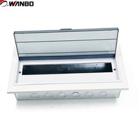 Boîtier de distribution électrique encastré Wanbo-213 avec couvercle transparent fumé en PC, unité de distribution personnalisée OEM