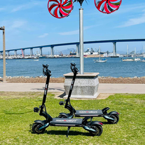 Nanrobot عالية الأداء قبالة الطريق فرش المحرك المزدوج 60V الأصلي من Nanrobot D6 + النفط الفرامل سكوتر كهربائي - Product Image 2