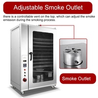 Fumeur de nourriture de gaz électrique commercial four à fumée saucisse Machine à fumer petite maison fumeur de viande