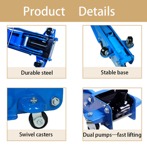La Chine fabricant prix d'usine certifié CE <span class=keywords><strong>cric</strong></span> de plancher de plage <span class=keywords><strong>hydraulique</strong></span> de <span class=keywords><strong>3</strong></span> <span class=keywords><strong>tonnes</strong></span> pour les crics de voiture de réparation de véhicule d'urgence - Product Image 2