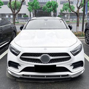 Amp-Z Front Bumper Lip Splitter Carbon Fiber Texture Matte Finish For Mercedes-Benz CLS-Class C257 Early 2018-2021 AMG - Product Image 3