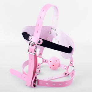 Harnais de retenue en cuir avec trous respirants pour les couples SM Bondage <span class=keywords><strong>Gag</strong></span> Sex Toys - Product Image 6