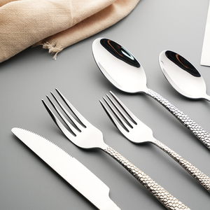 Búa xử lý Hoàng Gia cổ điển Bạc dao kéo 18/0 thép không gỉ Retro Flatware cho khách sạn đám cưới - Product Image 3