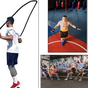 Entraînement de puissance Améliorer le renforcement de la force Muscle Fitness Bataille pondérée <span class=keywords><strong>Sauter</strong></span> des cordes à <span class=keywords><strong>sauter</strong></span> lourdes - Product Image 6