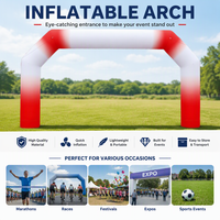 Arche de sport gonflable personnalisée, arches gonflables de départ et d'arrivée