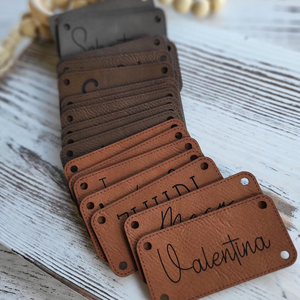 맞춤형 금속 의류 및 가방 라벨 의류 라벨 각인 엠보싱 친환경 열 접착식 뒷면 접착 스트레이트 컷 - Product Image 4