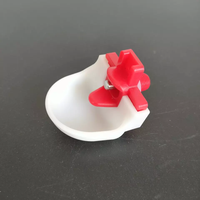 Abreuvoirs en plastique de nouvelle conception pour poulets, coupelles à eau pour poulets, abreuvoirs à mamelons horizontaux