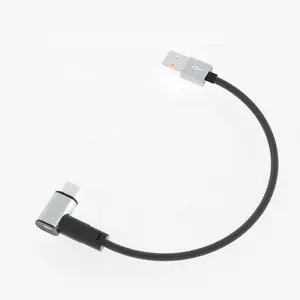 PD 65W 5A 3A USB 2.4A مغناطيس شحن سريع من النوع C ضوء LED بيانات kabel مغناطيسي للهاتف الذكي