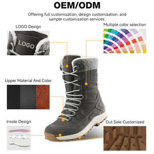 <span class=keywords><strong>Chaussures</strong></span> de <span class=keywords><strong>randonnée</strong></span> urbaines imperméables et antidérapantes pour femmes, en nubuck thermique, avec logo personnalisé OEM ODM, en promotion - Product Image 6