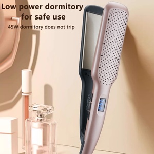 Plancha de Pelo Profesional para Salón, Alisador de Cabello Eléctrico con Pantalla LCD, Calentamiento Rápido, Herramienta de Peinado para Cabello Húmedo/Seco, Uso en Hoteles, Ajustable - Product Image 3