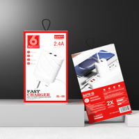 Chargeur suspendu personnalisé câble de données casque boîte d'emballage en papier fenêtre Carton téléphone accessoires boîtes en papier