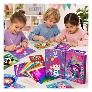 Hands On Foil Decoration Project For Young Artists Includes Pattern Boards Bright Sheets And Simple Pressing <b>Tools</b> - Product Image 4