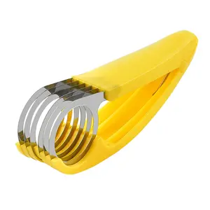 Factory Customized Stainless Steel Fruit Cutter Handheld Banana Slicer Cutter