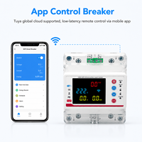 Interruptor de Circuito Inteligente WiFi Trifásico de Alta Gama con Medidor de Energía de 100A y Pantalla LCD a Color para Automatización de Edificios Inteligentes