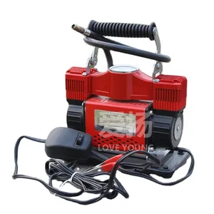 Pompa Pemompa Ban DC 12V Silinder Ganda/Kompresor Udara Mobil Mini