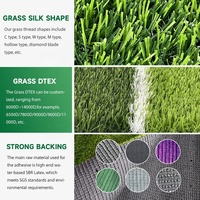 Gazon synthétique de qualité supérieure pour terrains de sport, gazon artificiel à haute densité, tapis synthétique pour stade de football