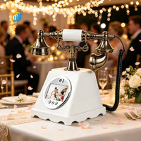 Livre d'or vidéo personnalisable - Téléphone mural vintage avec caméra pour cabine photo de mariage, livre d'or vidéo, téléphone de mariage