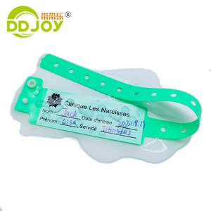Bracelet d'identification en PVC souple personnalisable pour patients, jetable, pour adultes et bébés, vente en gros d'usine - Product Image 3
