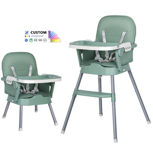 <span class=keywords><strong>Seggiolone</strong></span> Moderno per Bambini, Pieghevole in Plastica PP, Sedia da Pranzo per l'Alimentazione dei Bambini - Product Image 2