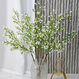 Tallos <span class=keywords><strong>de</strong></span> Gypsophila Artificiales <span class=keywords><strong>de</strong></span> Tacto Real, <span class=keywords><strong>de</strong></span> Goma Suave, para Decoración <span class=keywords><strong>de</strong></span> Mesa <span class=keywords><strong>de</strong></span> Comedor, Arreglos Florales, Venta al Por Mayor - Product Image 4