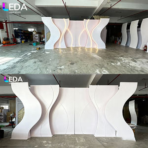 LEDA boda lujo LED telón de fondo luz blanco acrílico telón de fondo decoración de escenario fiesta evento fondo - Product Image 1