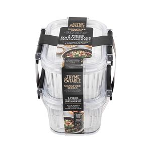 2 paquets de contenants transparents de stockage d'aliments pour 2 tasses - Product Image 2