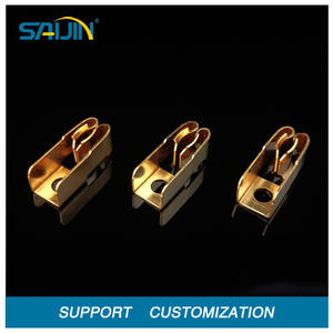 Soket Euro listrik kuningan saklar soket Stamping bagian Terminal kuningan kontak tembaga bagian kontak - Product Image 6