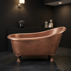 Baignoire classique élégante pour maisons de luxe, baignoire vintage en cuivre à pattes de chat, élégance classique pour maisons de luxe vintage en cuivre à pattes de chat - Product Image 1