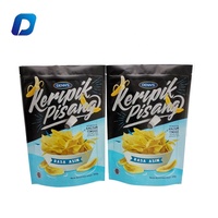 Sac d'emballage de collation en PET laminé imprimé personnalisé joint de gousset de fond de qualité alimentaire feuille d'aluminium pour Biscuits croustilles