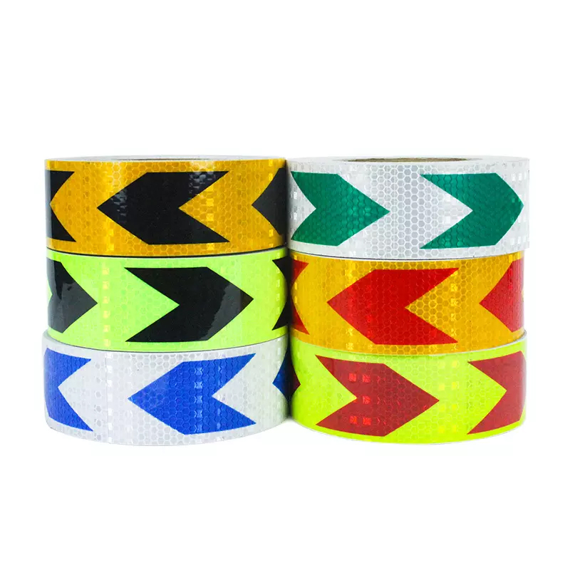 Заводская прямая лента со стрелками, светоотражающая лента, маркировочная лента для автомобиля
