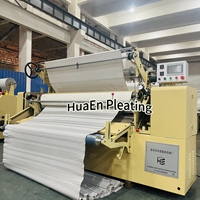 HuaEn nouvelle condition contrôlée par ordinateur Machine à plisser 1.1kW moteur 1700mm largeur Polyester pyjamas Mini pli/Smocking Pleater