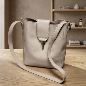 BS INTERNATIONAL - Bolso de Mano de Cuero Genuino Duradero y de Lujo para Mujer, Hecho a Mano, con Cierre de Cremallera, Impermeable, Ideal para el Día de San Valentín - Product Image 6